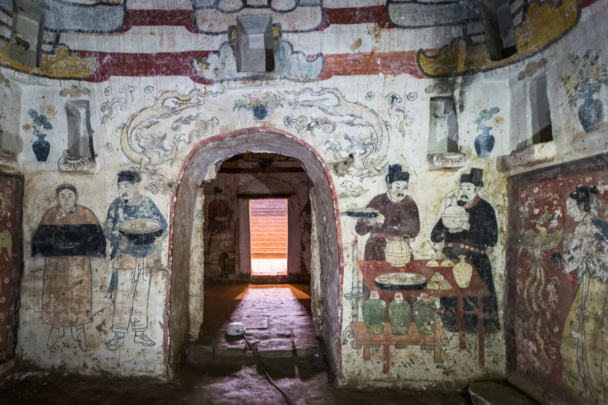 河北挖掘辽代古墓出土文物疑似十二星座图这是怎么回事