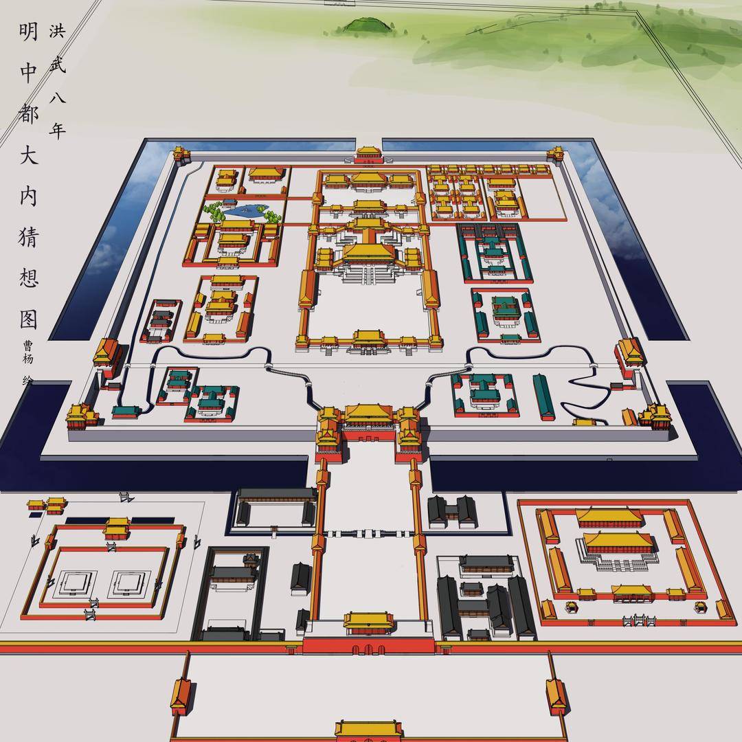 南京皇城平面图图片