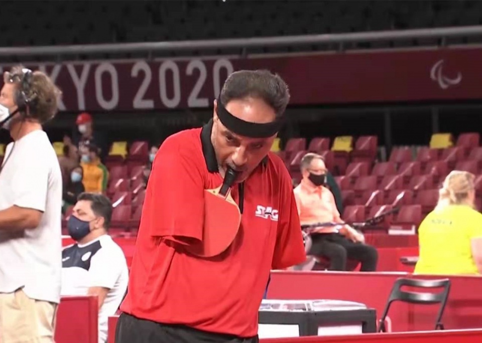 陈超三比零击败埃及选手哈迈德用嘴打乒乓球的他值得我们学习