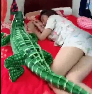 女友正在熟睡,小伙将鳄鱼放到她身边,女友睁眼后被吓了一跳!休闲区蓝鸢梦想 - Www.slyday.coM 女友正在熟睡,小伙将鳄鱼放到她身边,女友睁眼后被吓了一跳!休闲区蓝鸢梦想 - Www.slyday.coM