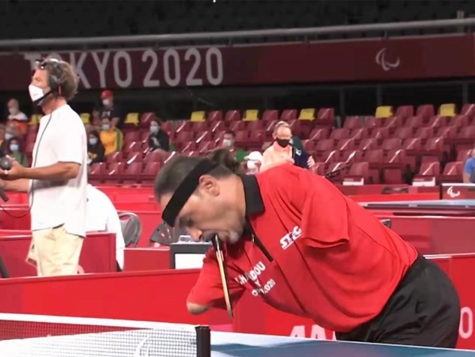 陈超三比零击败埃及选手哈迈德用嘴打乒乓球的他值得我们学习