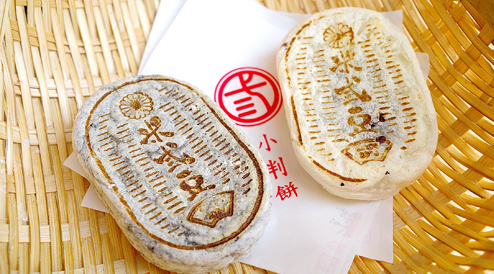 台湾街头中日混血美食,小判饼米饼6元一个,路过的都要来俩尝尝