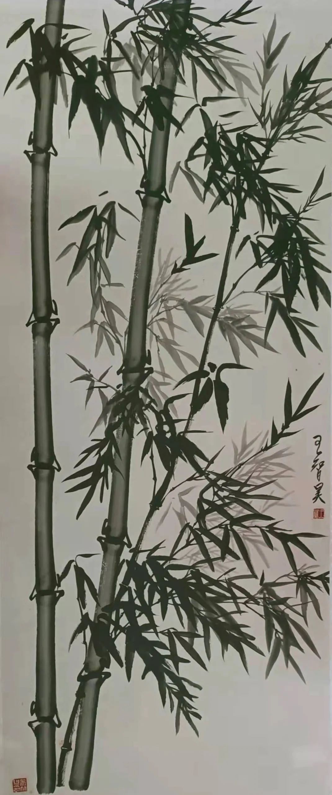 翰墨丹青展风采——女画家王智昊墨竹作品欣赏__财经头条