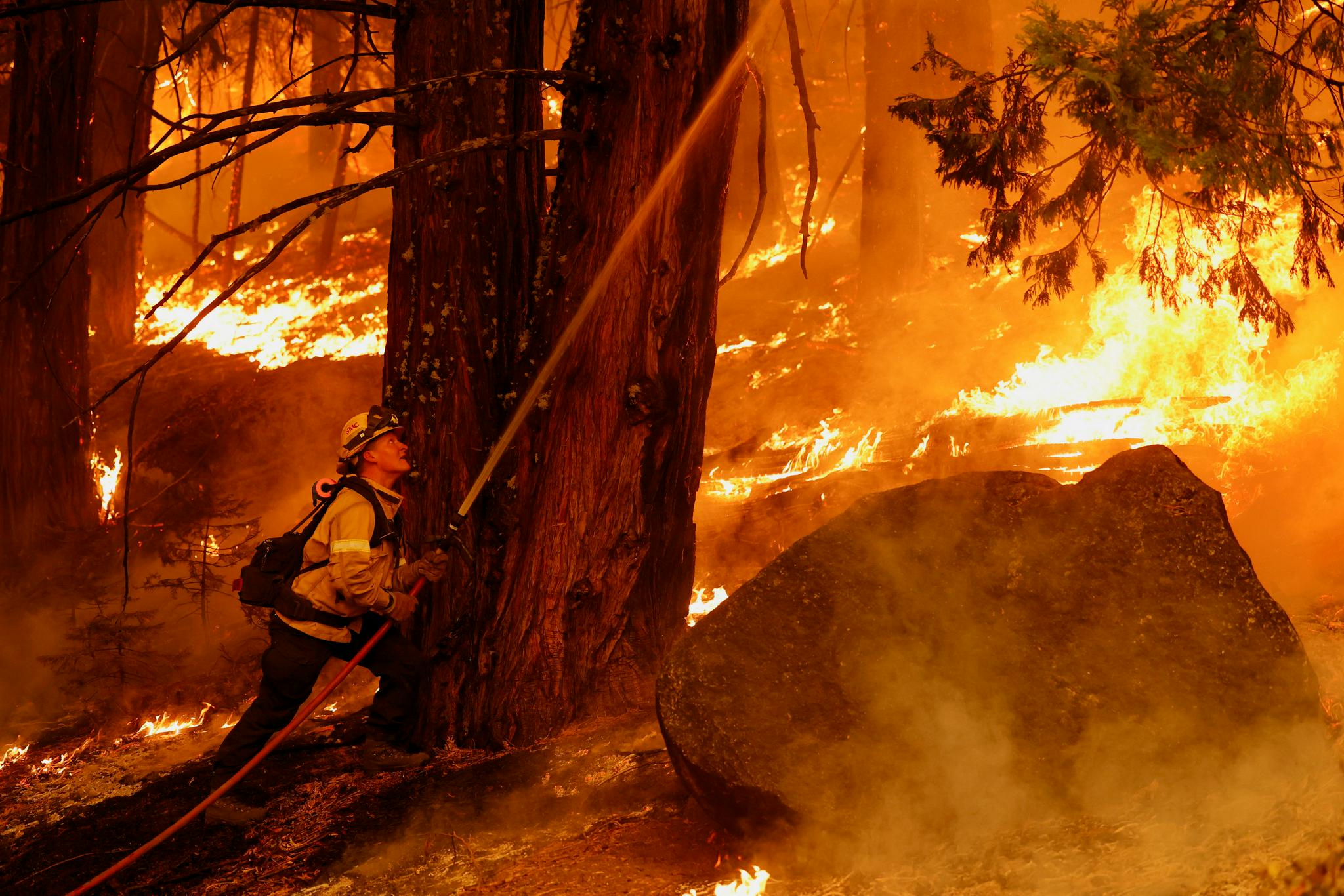美国加州:山火持续
