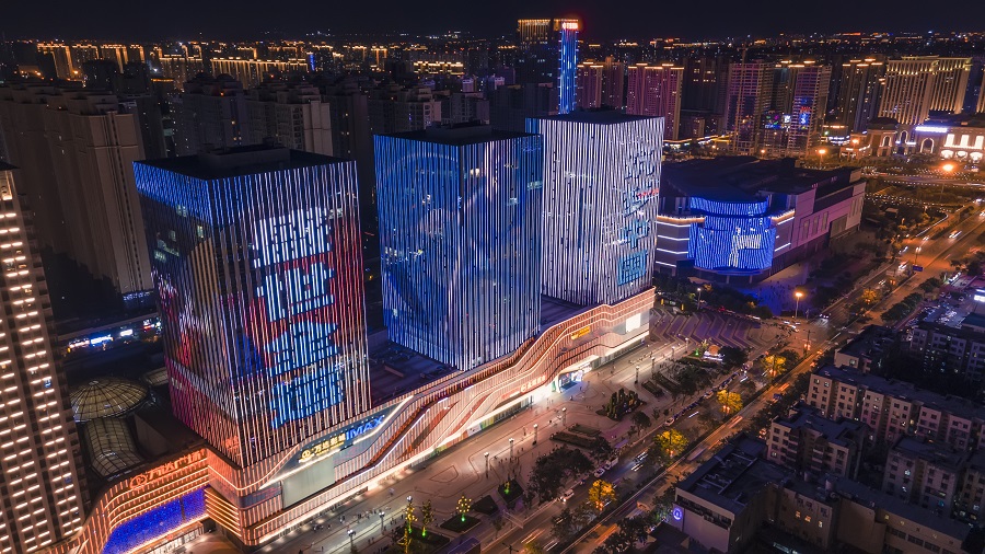 未央区夜景(央广网发 主办方供图)作为大西安的"迎宾门",丹凤门承担着