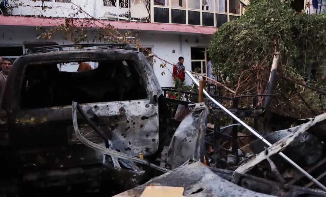 On August 29, 2021 local time, in Kabul, Afghanistan, a residential area near the Kabul International Airport was suspected of being attacked by rockets, but subsequent reports showed that this was a U.S. drone attacking a vehicle suspected of attempting to carry out a suicide bombing attack. Picture/IC photo