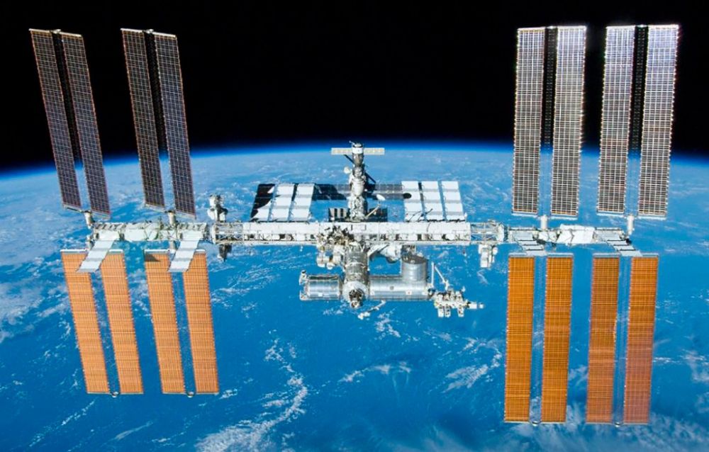 这是美国航天局公布的国际空间站的照片。（新华社/路透）