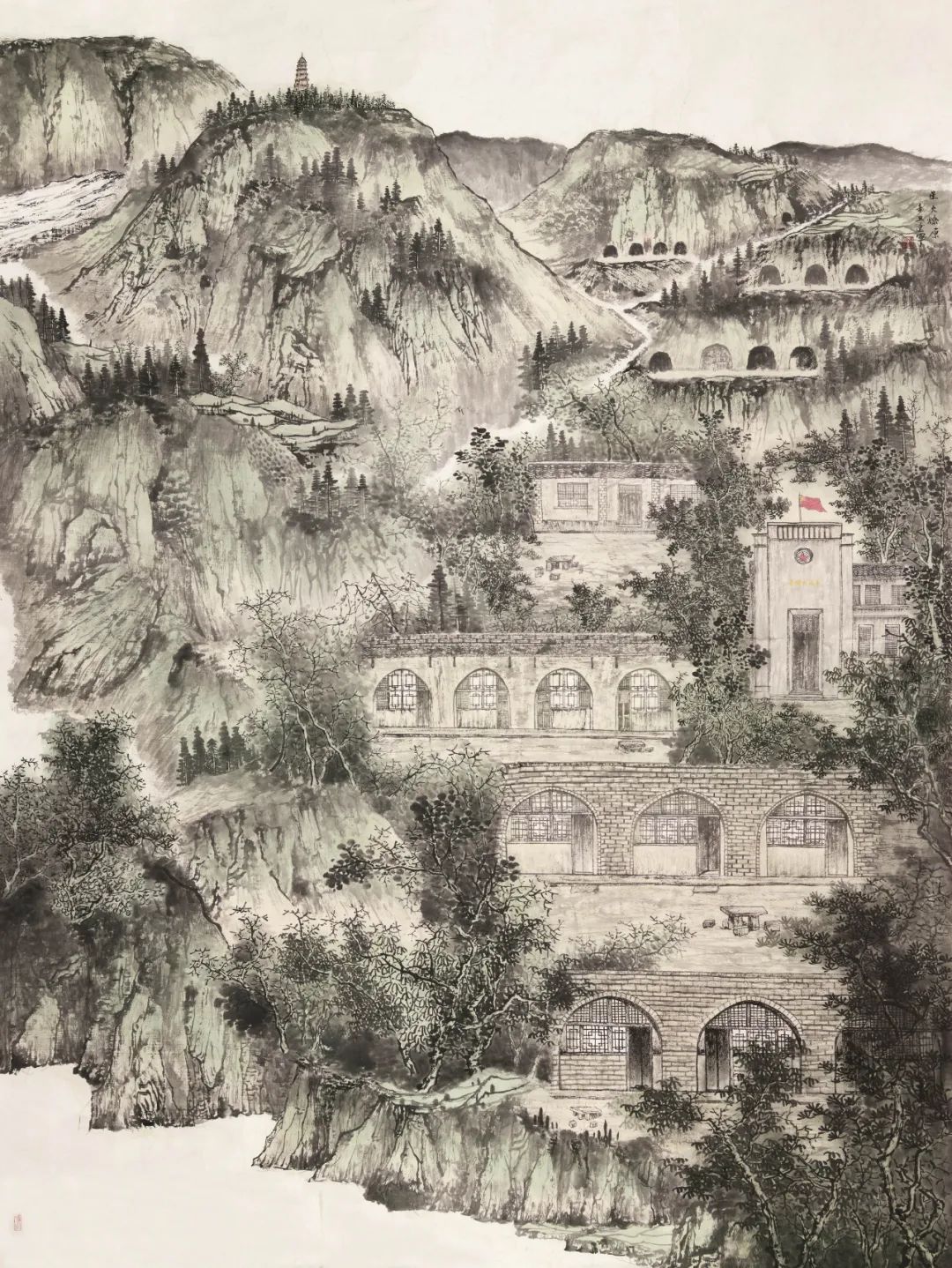 画家李建军层林尽染画江山峥嵘岁月写春秋