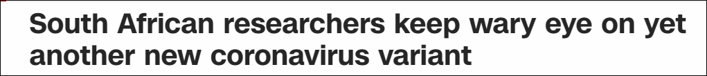 南非再现新变异毒株，突变率2倍于德尔塔休闲区蓝鸢梦想 - Www.slyday.coM