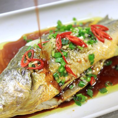 香嫩微辣的清蒸黄花鱼