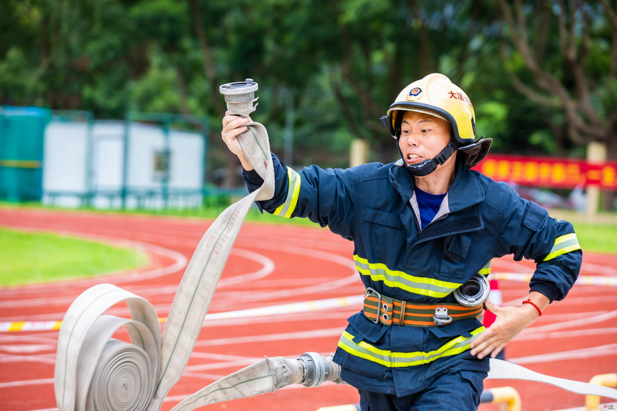 浙江温岭消防秋季砺精兵