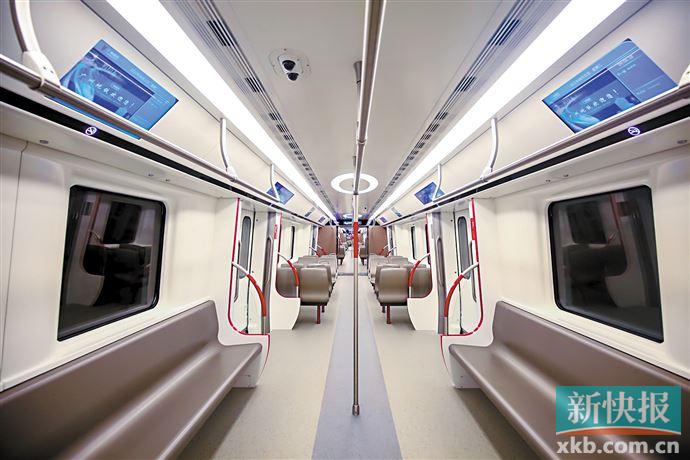 地铁车厢内景.