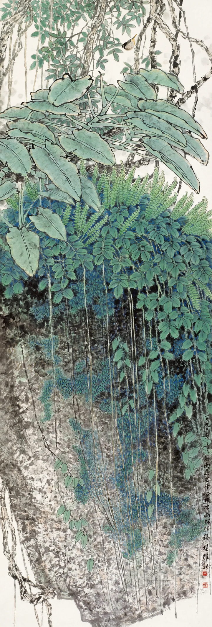 鉴赏工笔画版热带雨林美不胜收