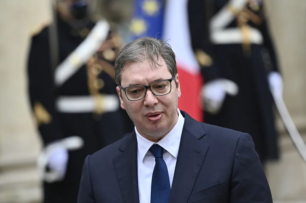 塞尔维亚总统武契奇(资料图)