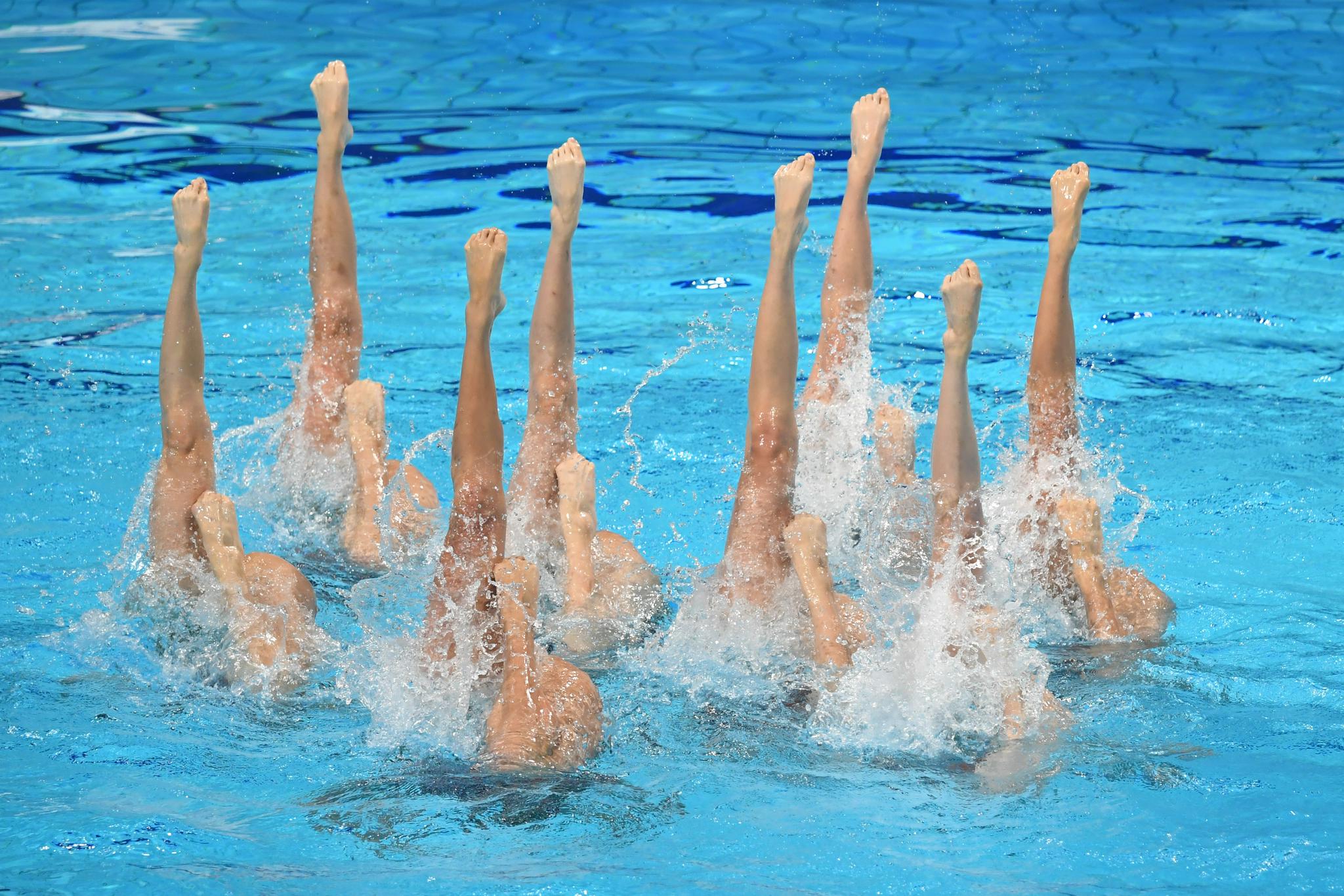 花样游泳——集体技术自选:四川队获得亚军|花样游泳|四川队|全运会