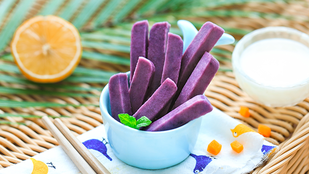 紫薯的新吃法做成紫薯条松软劲道做法简单营养高追剧必备