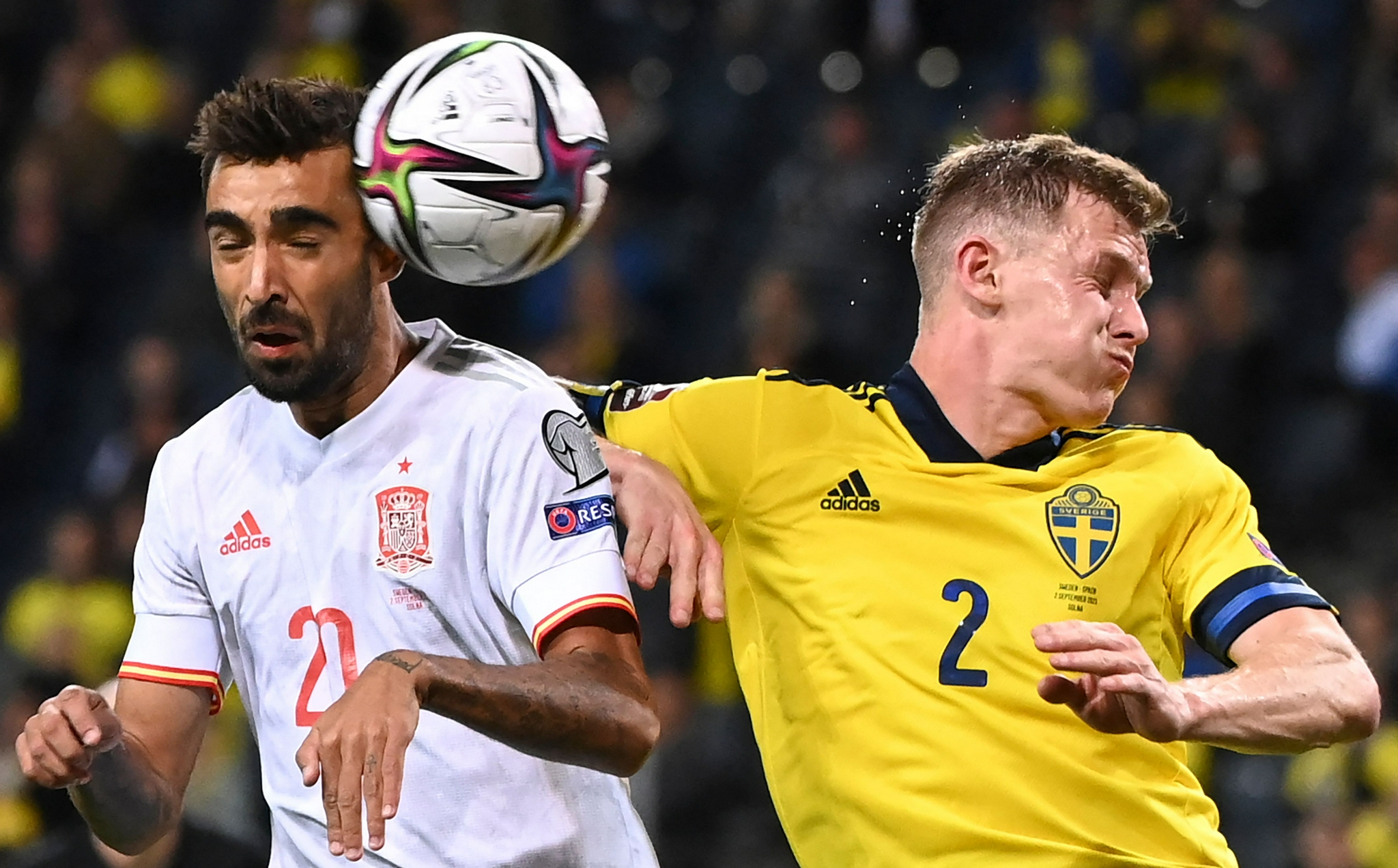 足球世预赛瑞典胜西班牙