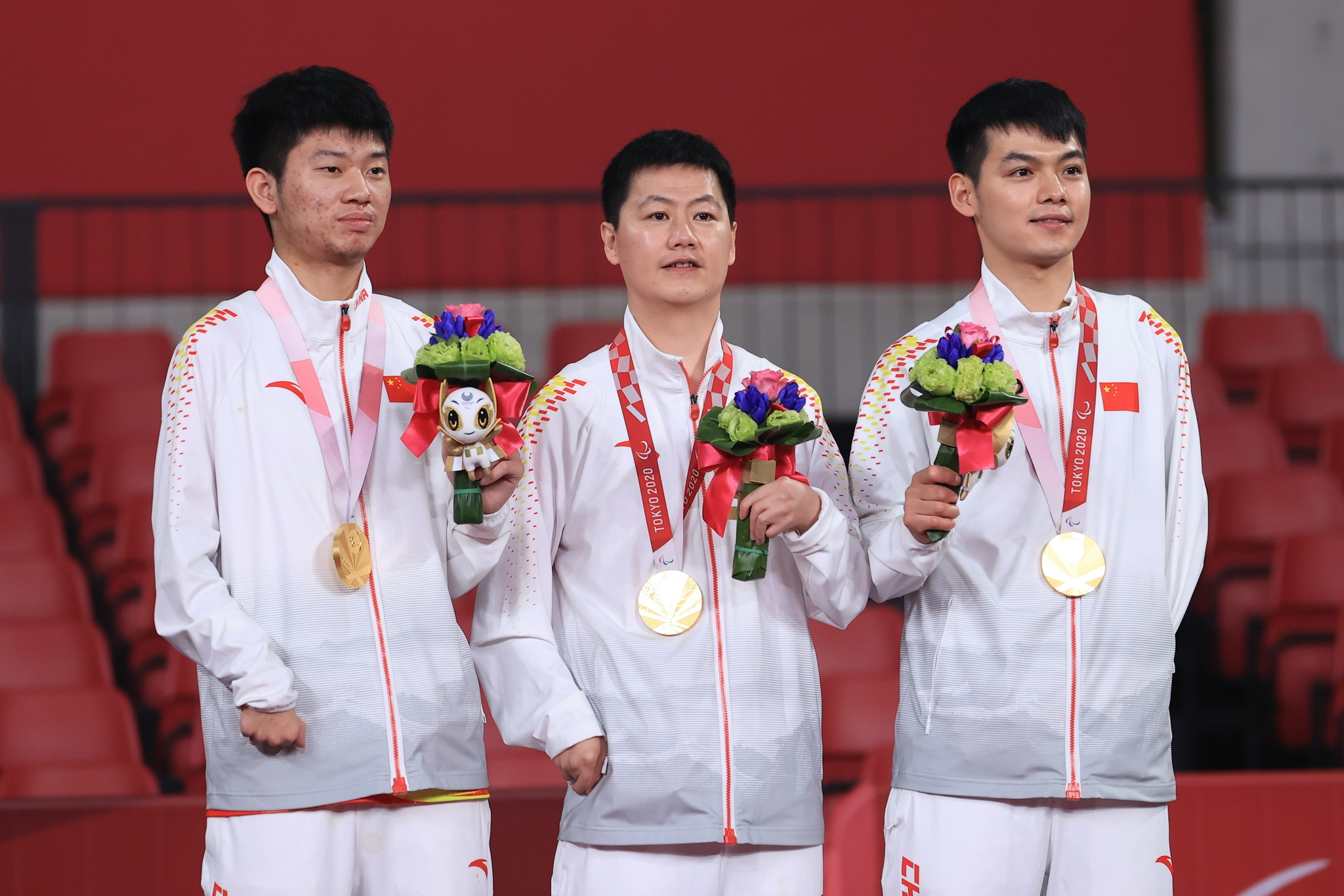 中国队实现残奥会乒乓男团1-3级项目三连冠。