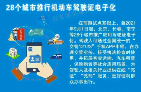 方便出行，部分城市电子驾照已开始应用休闲区蓝鸢梦想 - Www.slyday.coM