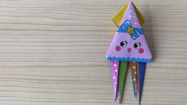 「手工diy」可爱"小乌贼"的折纸方法!