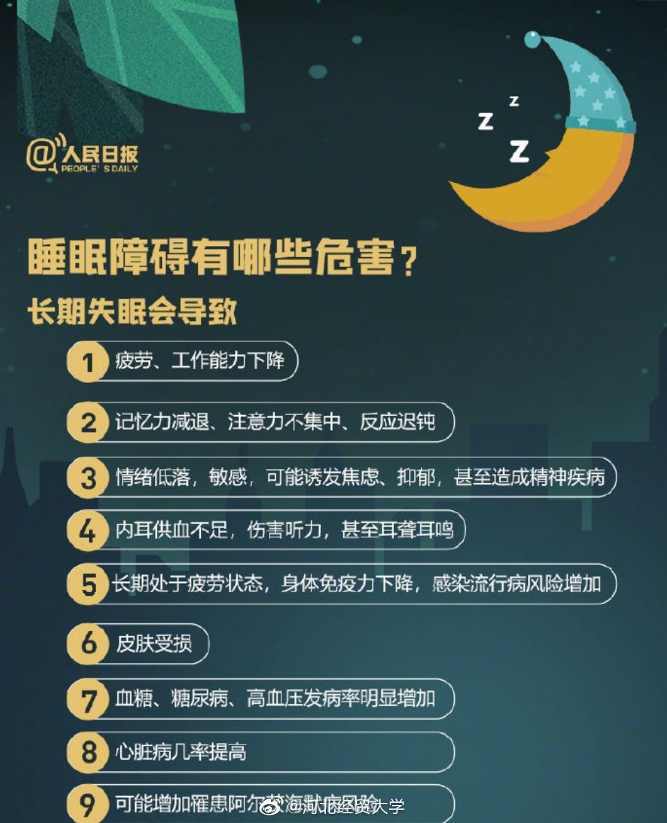 睡不好的同学看过来9图拯救你的睡眠障碍