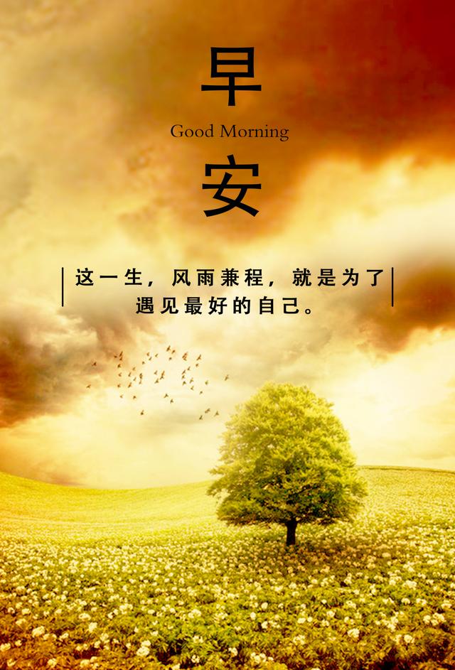 适合发朋友圈早安的句子致自己的早安短句子满满的正能量