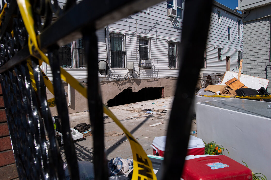 In the early morning of September 2, a mother and her young child were killed in the basement of 90-11, 183 Street, Queens, New York City.Pictured from the New York Times