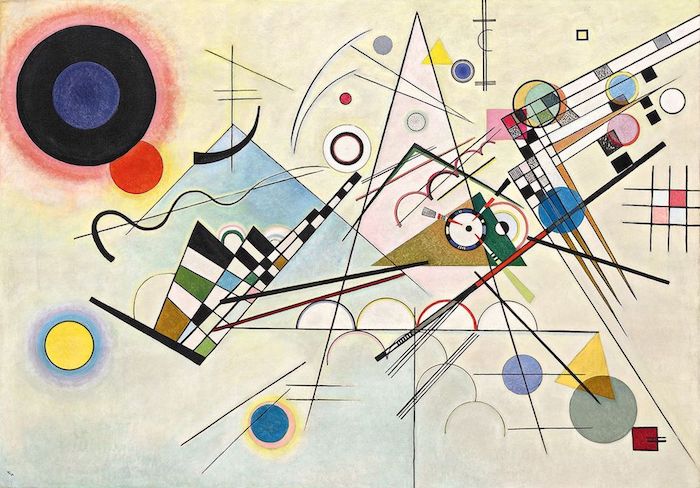 1923云赏《构图8》时,耳边循环着康定斯基崇拜的勋伯格1917年的代表作
