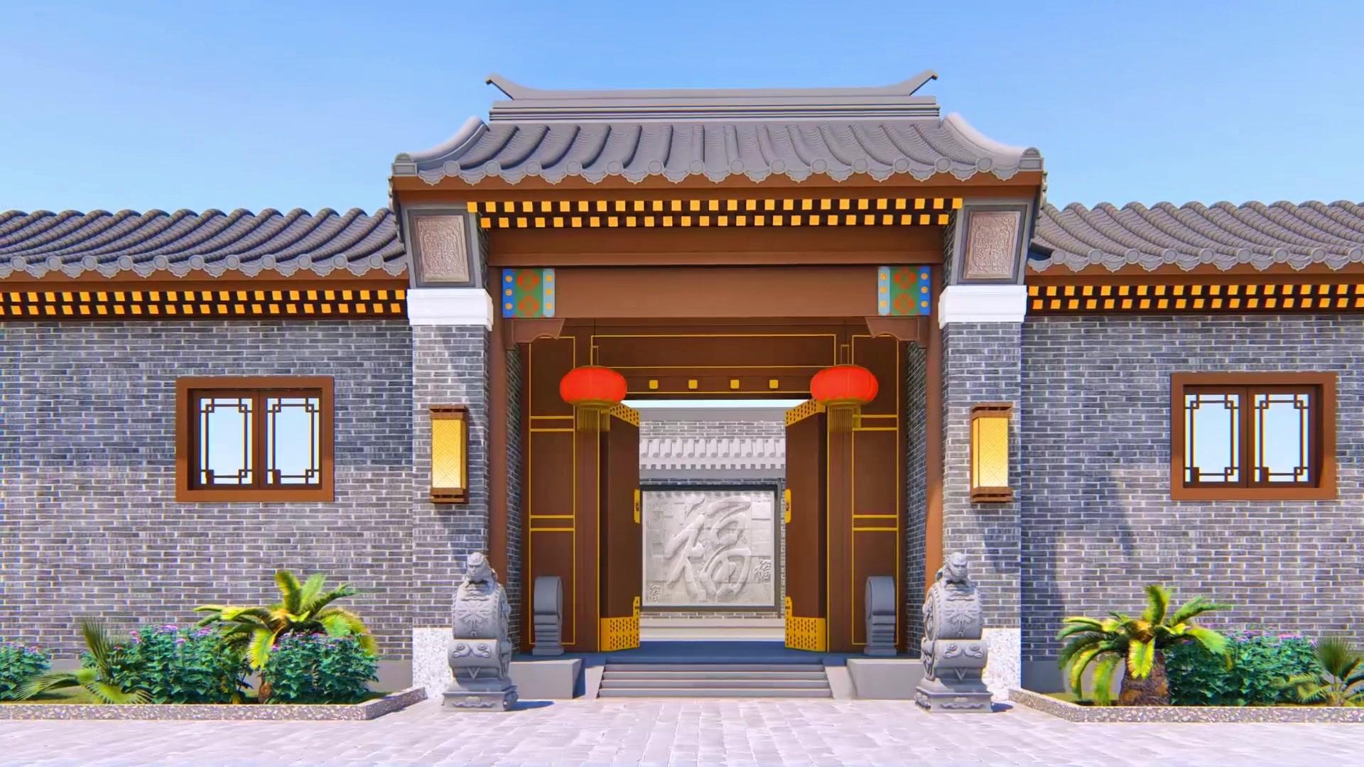 四合院 中式别墅设计 仿古建筑 古建筑之美