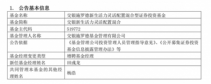 图：增聘基金经理公告来源：证监会公告界面新闻研究部