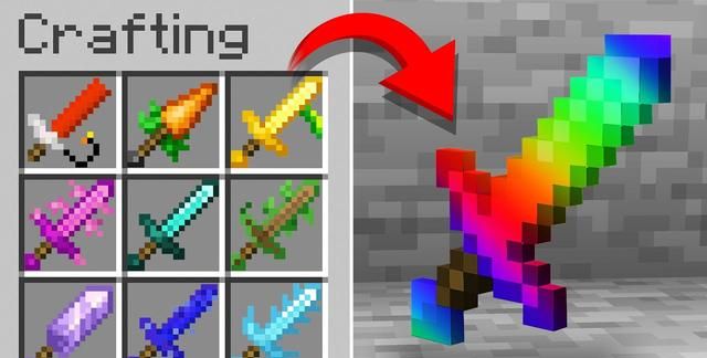 彩虹剑03除此之外,在很多整合包中,"基岩"也是可以被破坏的,甚至都