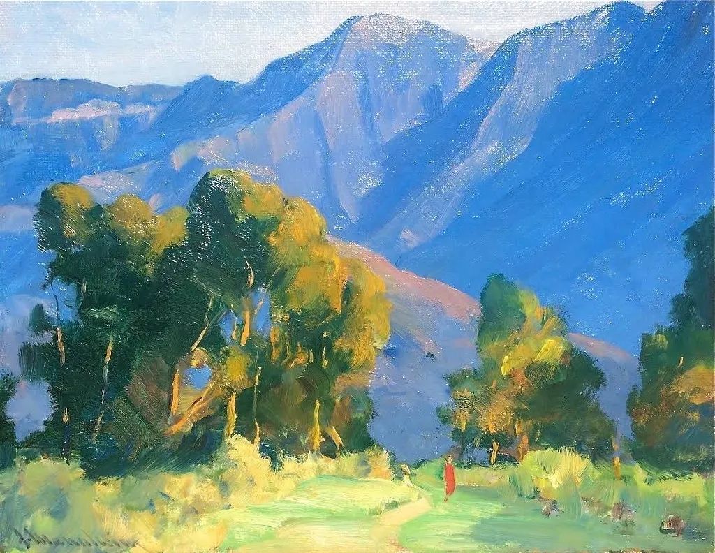 他笔下的色彩柔和美丽浪漫看完沉迷在他的色彩朦胧中