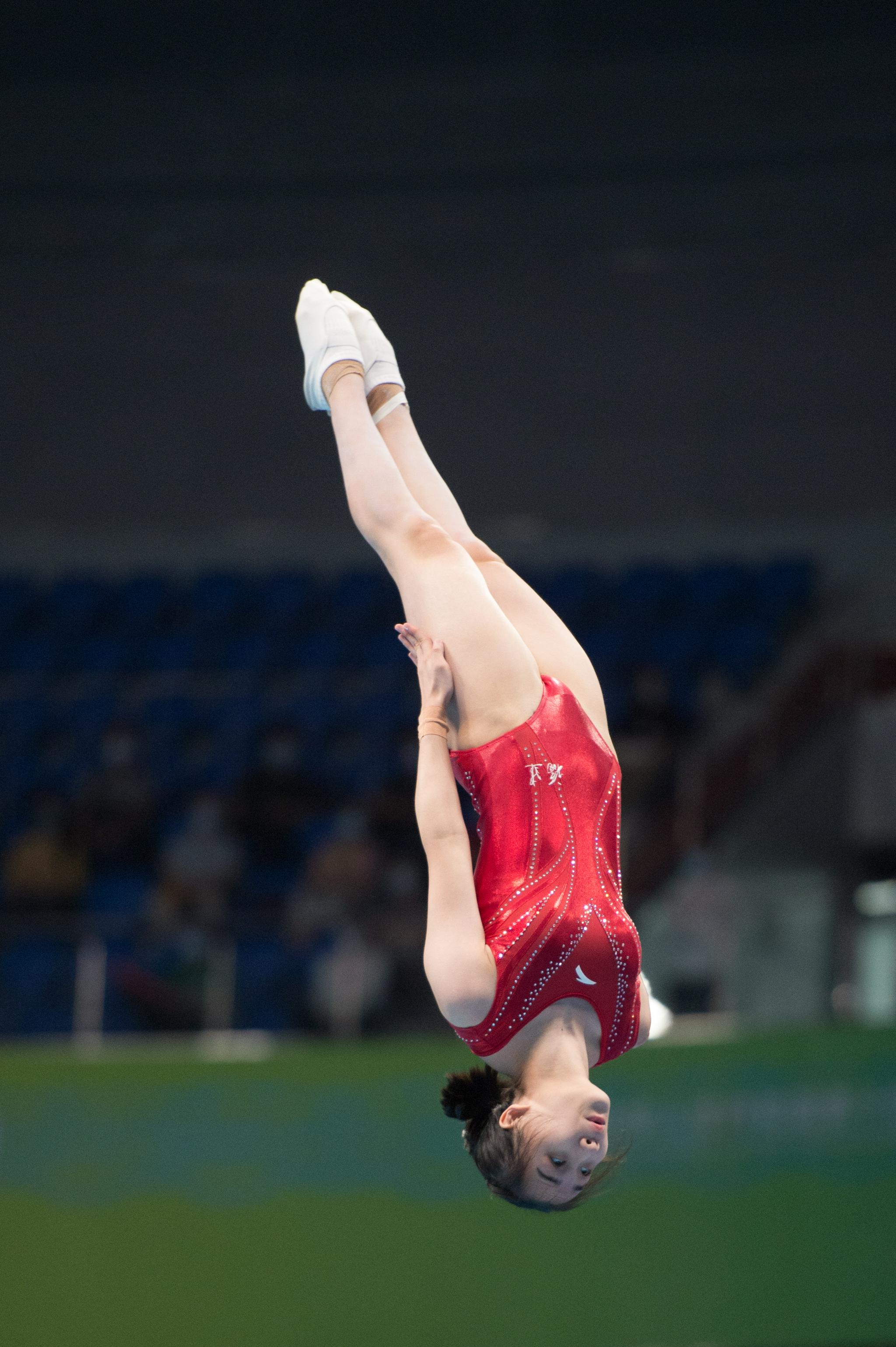 蹦床——女子个人决赛:林倩麒获得冠军