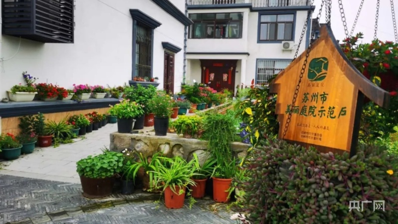 美丽庭院示范户(央广网发 通讯员供图)