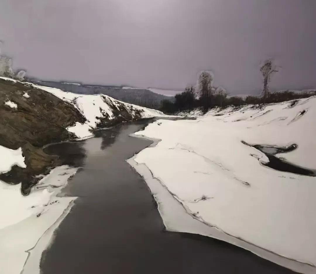 平静幸福的渴望苦涩苍凉的迷恋陆庆龙雪景系列作品