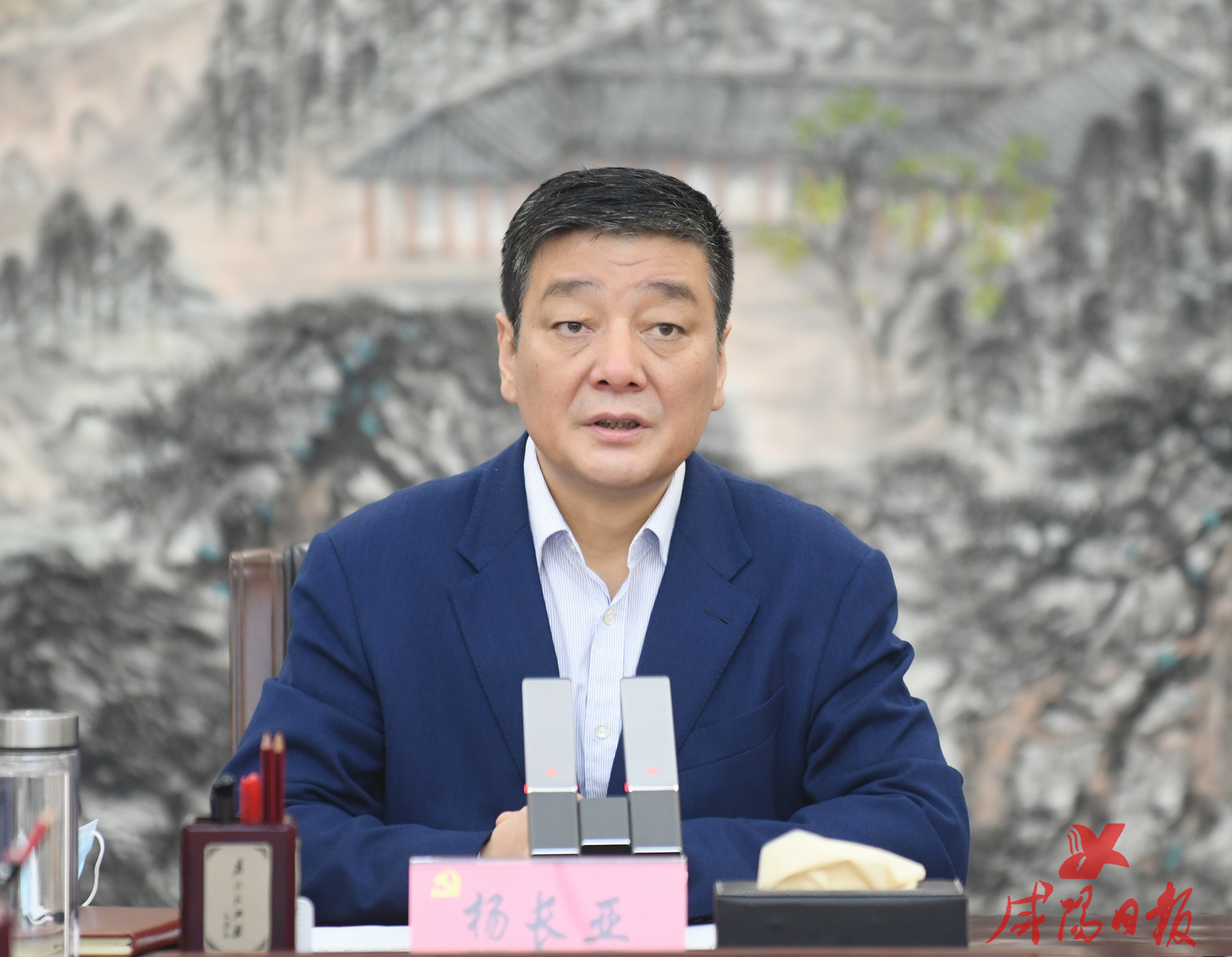 咸阳市委召开党史学习教育领导小组会议杨长亚主持并讲话卫华出席