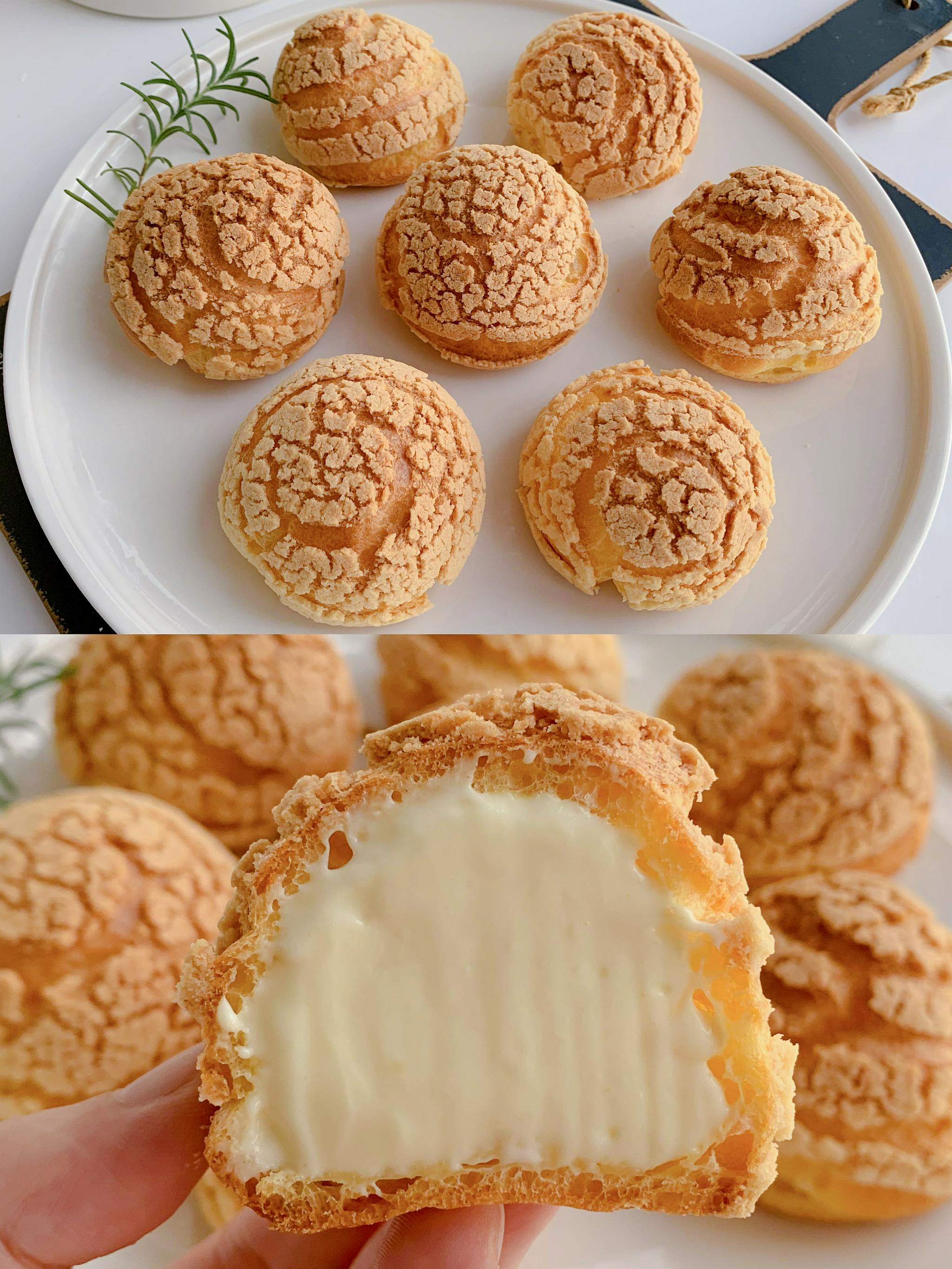 自从学会泡芙这样做,再也没进过蛋糕店,太简单了,比买的还好吃|泡芙|