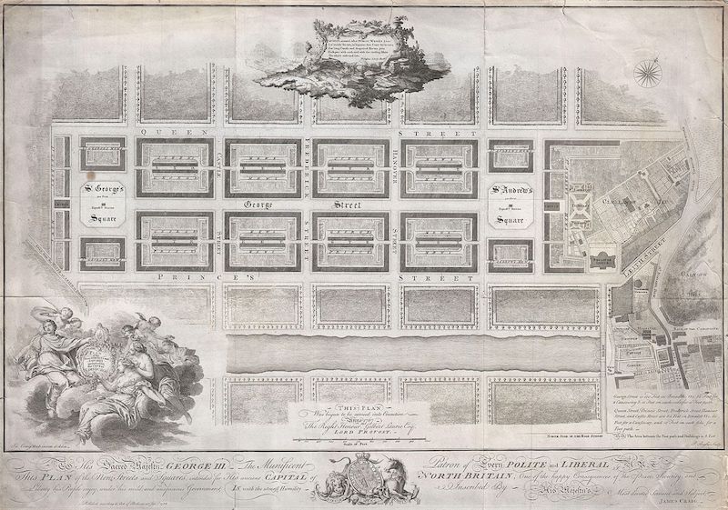 詹姆斯·克雷格的爱丁堡新城设计图