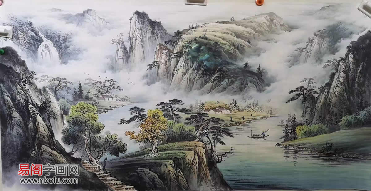梁海波:师法自然,创造灵动彩墨山水|梁海波|山水|画家_新浪新闻