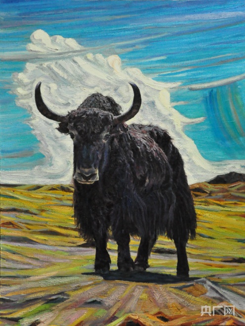 青海画家万江涛绘画作品展在西宁开展