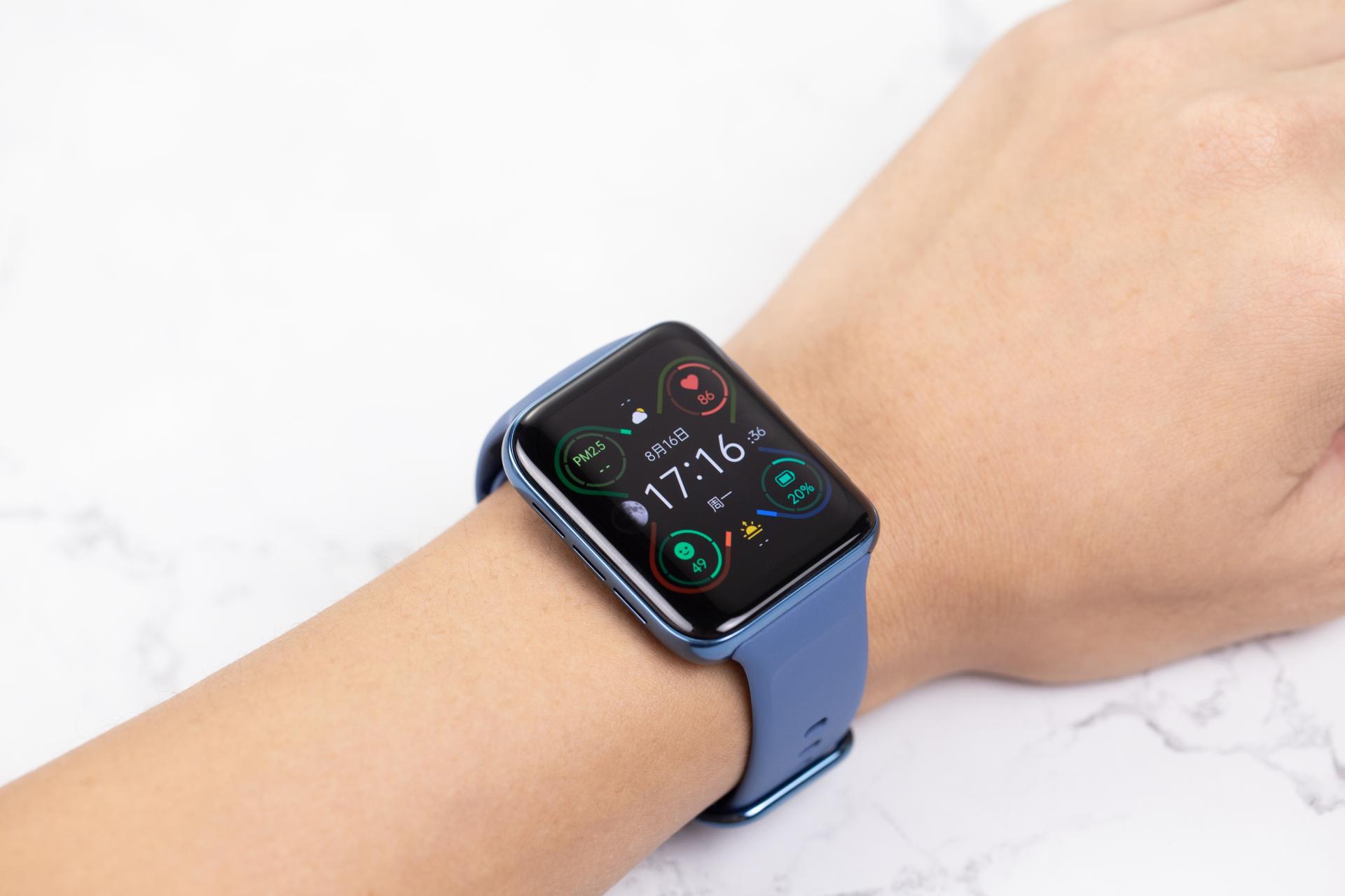 提前上手oppowatch2星蓝版新配色更是加了不少时尚分