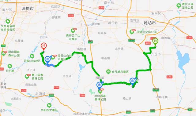 崂山区出发自驾游219线路的简单介绍