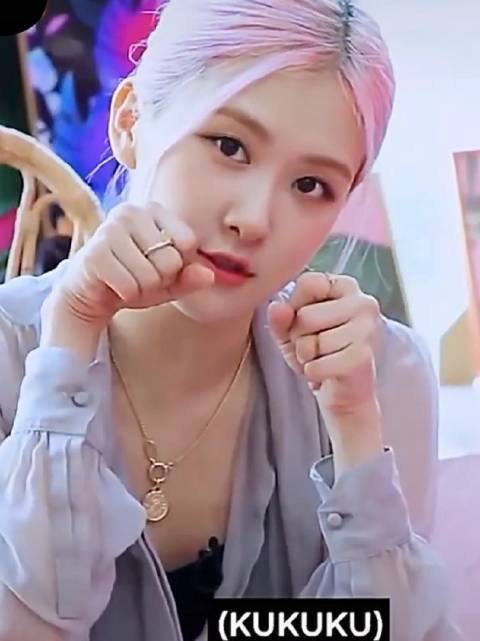 blackpink金发天使rose朴彩英罗婕女士的可爱瞬间