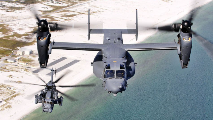 图为鱼鹰直升机而在军用领域内,这款直升机一旦投入使用就能让中国