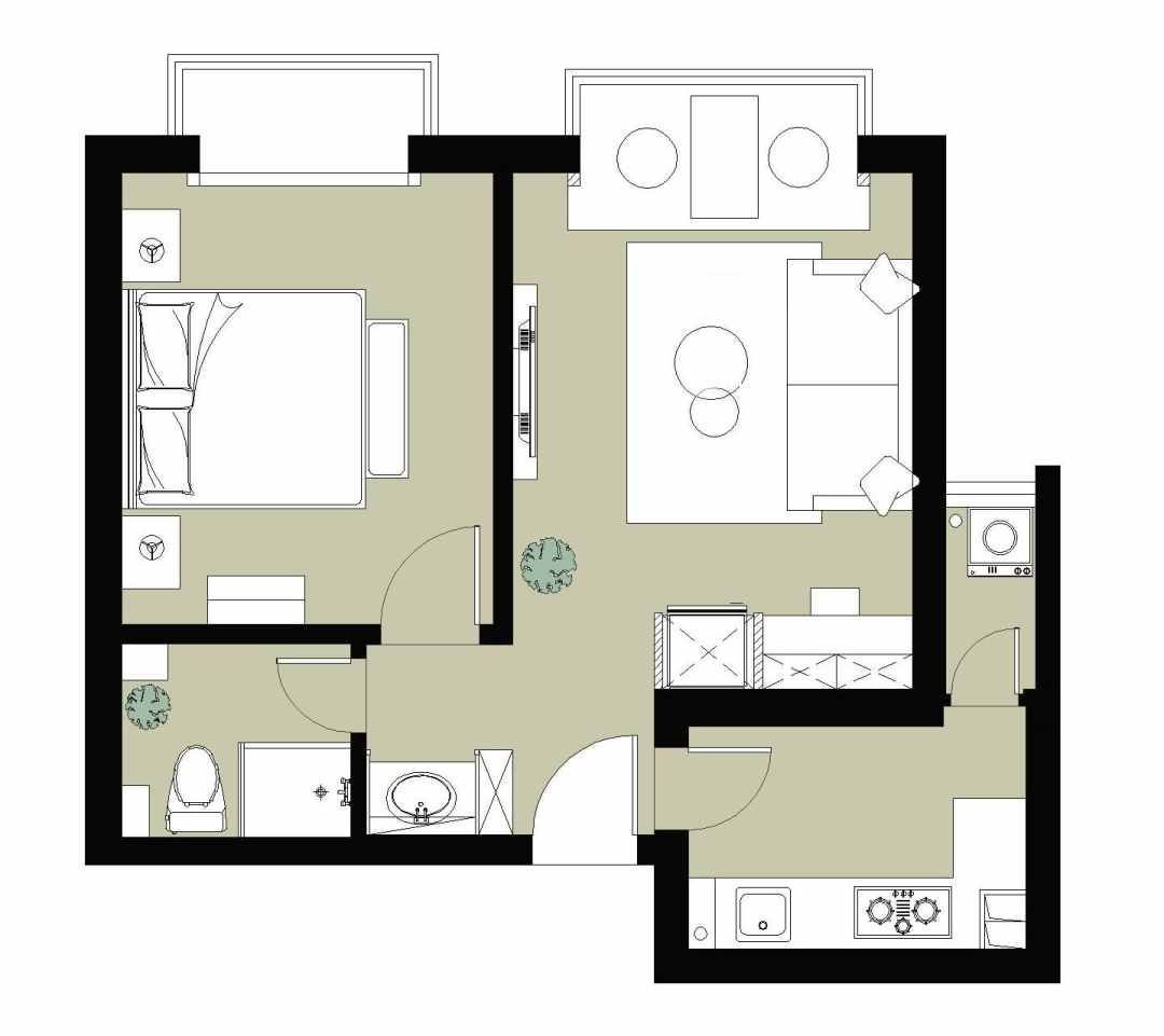 民宿风的一居室,以清新舒适为基调,每天都像是在度假|民宿|两个人