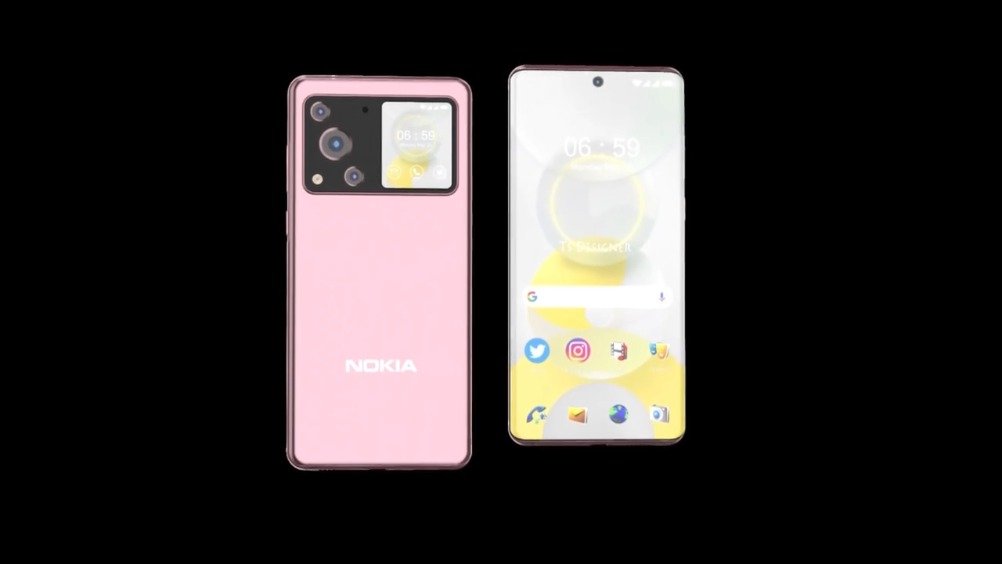 诺基亚 x70 pro 5g 概念机:曲面屏,副屏,对角线相机,颜值担当