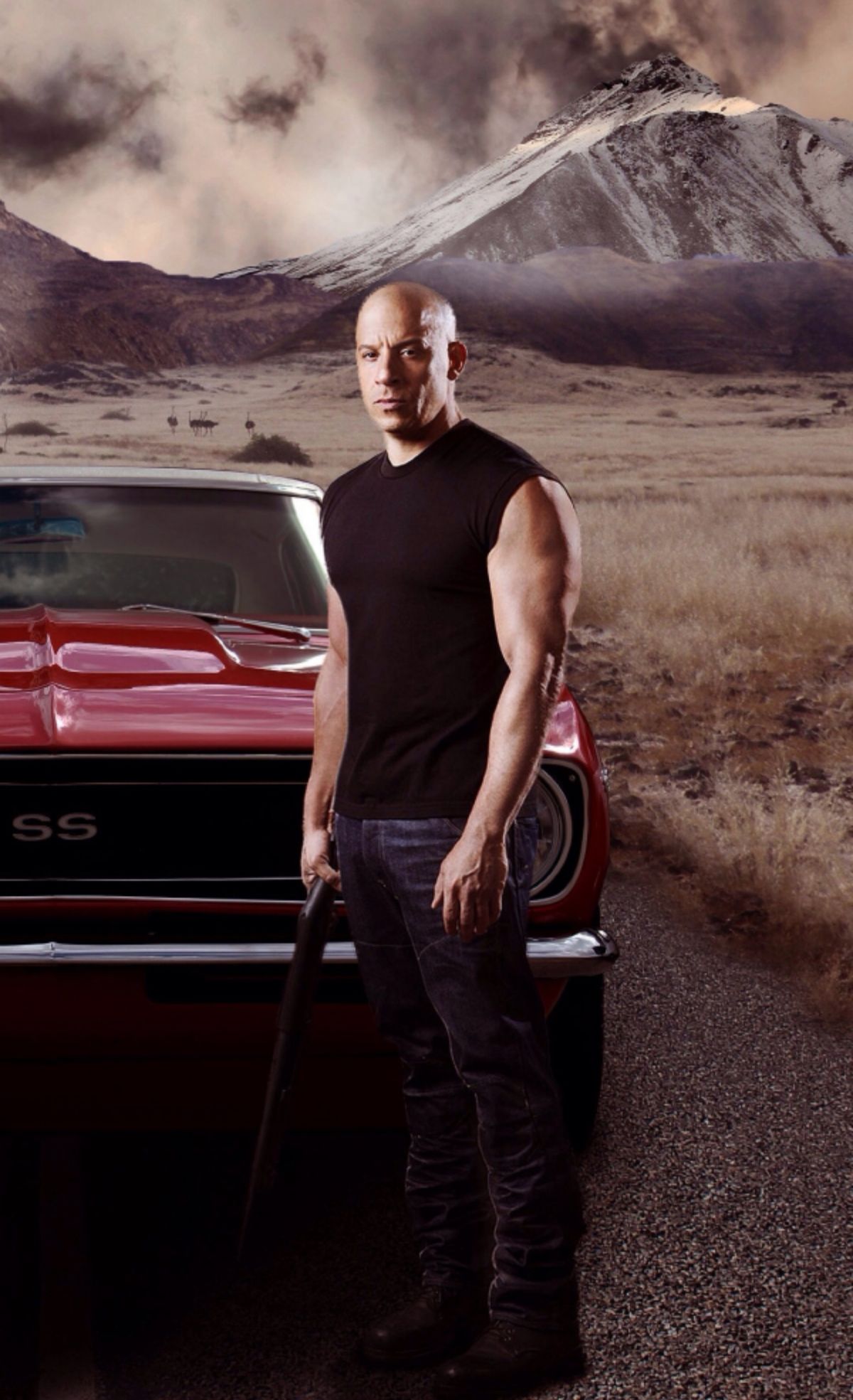 范迪塞尔胖了!挺着大肚腩玩手机,速度与激情上映后他放飞自我了