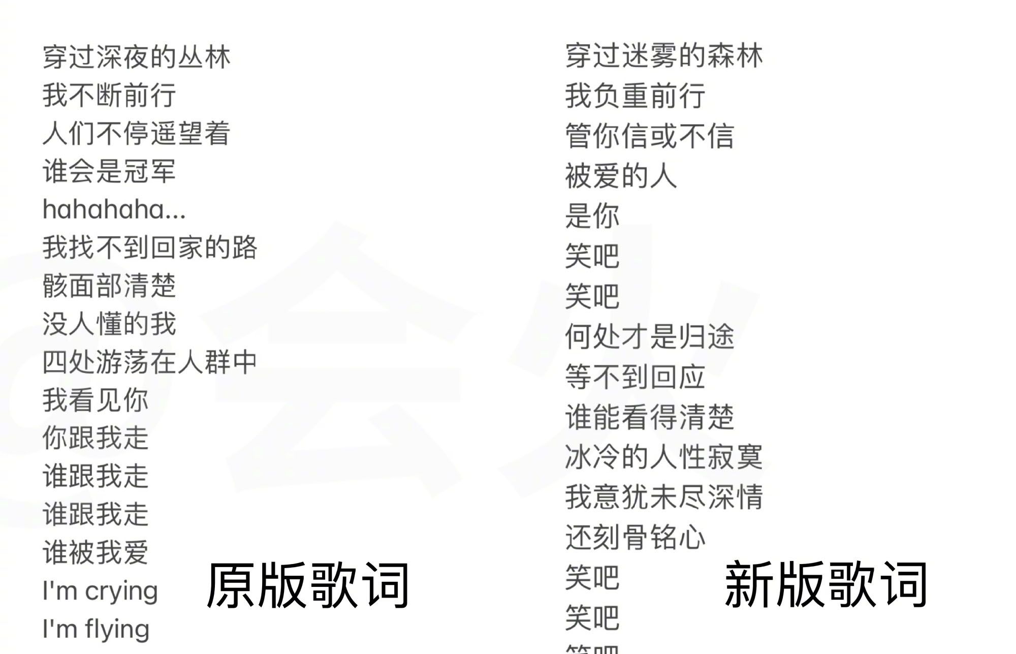 蔡徐坤更新歌词