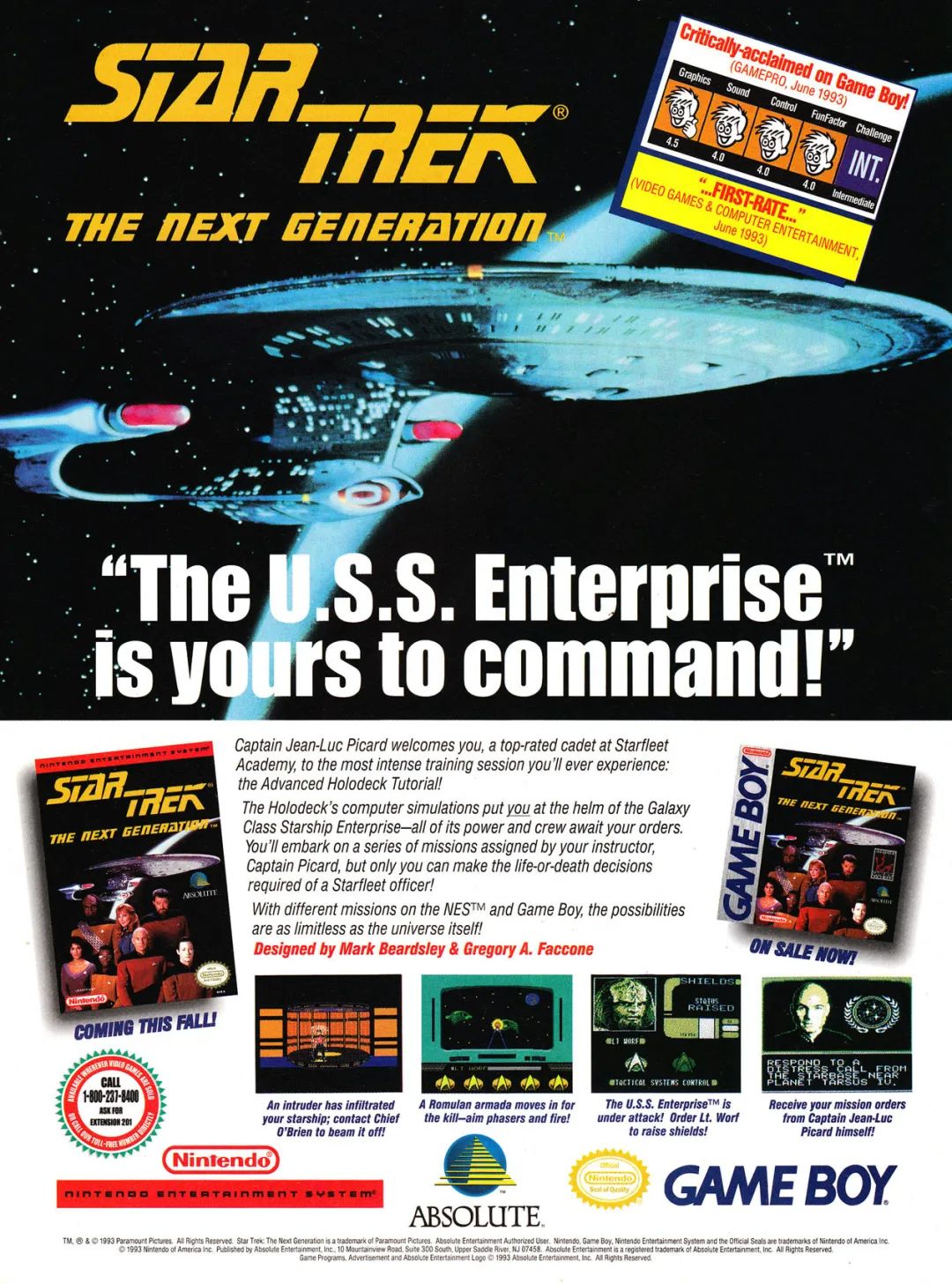 《星际迷航:下一代》杂志广告