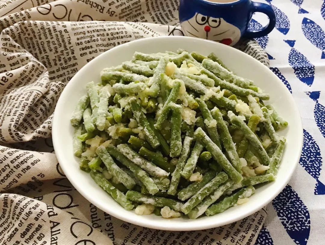 美味的粉蒸豆角